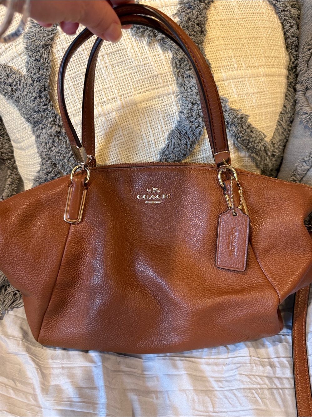 Tan Coach Purse - Picture 4 of 6
